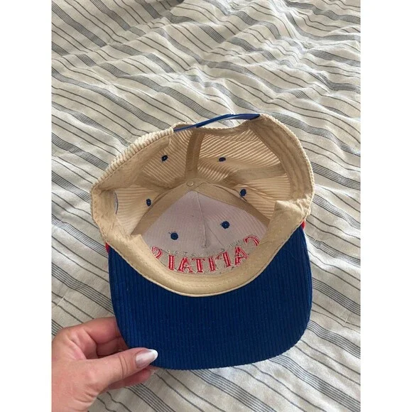 Washington Capitals NHL Hockey Retro Corduroy 50th Anniversary Stadium Hat - Picture 10 of 10